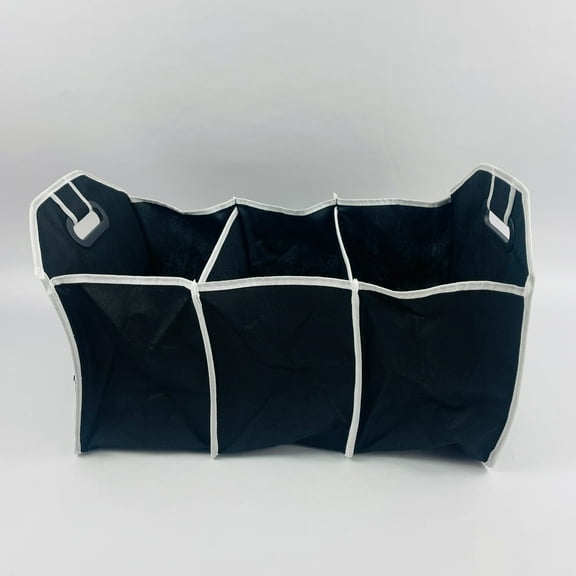 dugoly High-capacity Cars Cargo Storage Bin, Foldable Oxford Black car Storage Bins