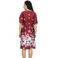 thumbnail image 4 of Bimba Kimono Satin Floral à Cordon pour Femmes Kaftan-26, 4 of 7