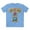 Carolina Blue, variant on Letter Shirt, Shirt with Letters, Tee Shirt with Gold Letters