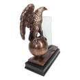 thumbnail image 6 of Ebros Majestic Bald Eagle Perching On Globe 4"X6" Glass Picture Frame Statue, 6 of 6