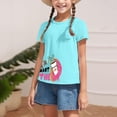 thumbnail image 4 of Gibobby Blusas Elegantes Mamá, la camisa para niños pequeños, niñas, último nervio, regalo del día de las madres, camisa de moda sólida para niños, camiseta para niños（Aqua， 5-6 Años), 4 of 5