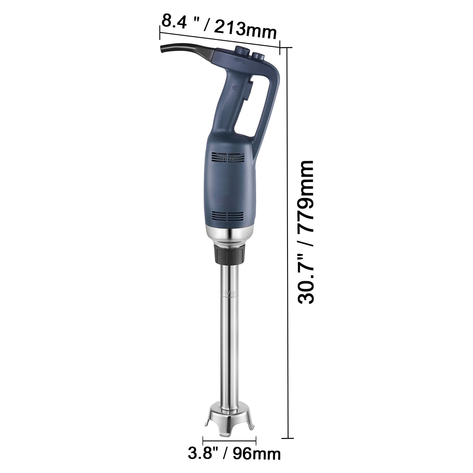 KFFKFF Professional Stick Blender, 350W Robust Handheld Mixer, 16'' Adjustable Speed Control with Stainless Steel Blade, Versatile Hand Mixer for Soups, Sauces, and Creamy Mashed Potatoes