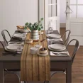 thumbnail image 4 of Retro Wood Grain Planks Stripes Table Runner Modern Party Dining Table Runner Wedding Table Cover Home Decor Tablecloth, 4 of 5