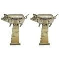 thumbnail image 2 of 2026 Upgraded Antique Pig Mini Tape Measure, Vintage Figural Brass Sewing Tape for Quilters, Crafters & Collectors, Cute Mini Brass Pig Retro Sewing Notion, Mini Tape Measure Gift (2PCS), 2 of 7