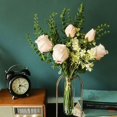 thumbnail image 4 of OUSITAID Silk Rose Flower Artificial Roses with Short Stems for DIY Wedding Bouquets Centerpieces Bridal Shower Party Home Decor, 4 of 12
