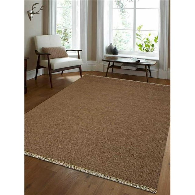 Glitzy Rugs UBSD00111H0009A1 3 x 5 ft. Hand Woven Flat Weave Kilim Wool Solid Rectangle Area Rug, Cream