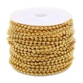 thumbnail image 3 of Suministros de Artesanía para Cadena de Etiquetas para Mascotas y para Proyectos de Manualidades dorado 2 BLESIY Artesanías de cadenas de cuentas de hierro, 3 of 8