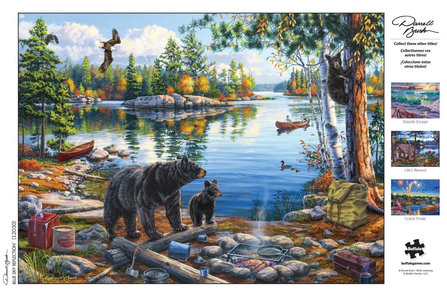 Buffalo Games 1000-Piece Darrell Bush Blue Sky Reflection Jigsaw Puzzle