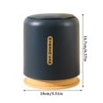 thumbnail image 2 of Ynlkorvg Kitchen Cleaning Supplies Plastic Trash Can Creative Mini Desktop Trash Can With Lid Small Home Office Cleaning Trash Button Desktop Storage Bin, 2 of 6