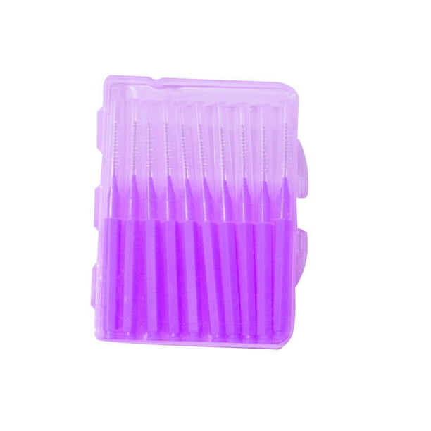 10/40 piezas de cepillos interdentales de 0,6-1,5 mm para el cuidado de la salud, herramienta de higiene bucal para eliminar los restos de comida y la placa