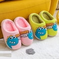 thumbnail image 7 of LIIPEE Girls Boys Slippers Fashion Comfort Cotton Cartoon Dinosaur Non- Plush Warm Shoes Child Casual Work Slippers,Pink,8-9 Years, 7 of 7