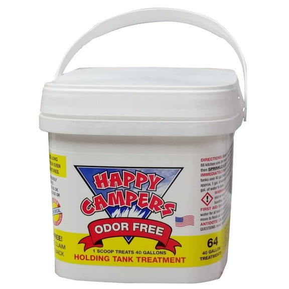 Happy Campers 64 Powerful RV Holding Tank Treatments for Total Odor Control of Holding Tanks