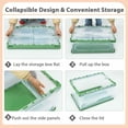 thumbnail image 6 of Gymax 45L Collapsible Storage Bins Folding Plastic Stackable Utility Crates 4 Pack, 6 of 10