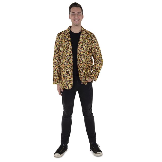 Emoticono Jacket Dress Up America para adultos, multicolor (tamaño grande)