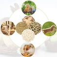 thumbnail image 3 of Zhaomeidaxi 8Pcs/Set Small Animal Chew Ball Toy Rolling Activity Play Balls Bunny Treat Ball Grass Ball Pet Cage Accessories for Rabbits Guinea Pigs Chinchilla Teeth Grinding Gnawing Biting, 3 of 10