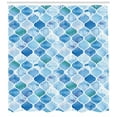 thumbnail image 3 of Ambesonne Moroccan Shower Curtain, Mosaic Pattern, 69"Wx75"L, Pale Blue, 3 of 3