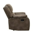 thumbnail image 4 of Lexicon Fairview Polished Microfiber Upholstered Manual Recliner in Brown, 4 of 9