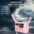 thumbnail image 4 of Multifunctional Solar Hand Crank Radio Portable AM/FM/NOAA Radio A, 4 of 5