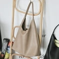 thumbnail image 4 of Hobo Bag HOXIS Bolso de hombro de piel vegana suave nude, 4 of 6