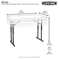 thumbnail image 5 of Mesa Altura Ajustable Blanca Lifetime 80160, 5 of 5