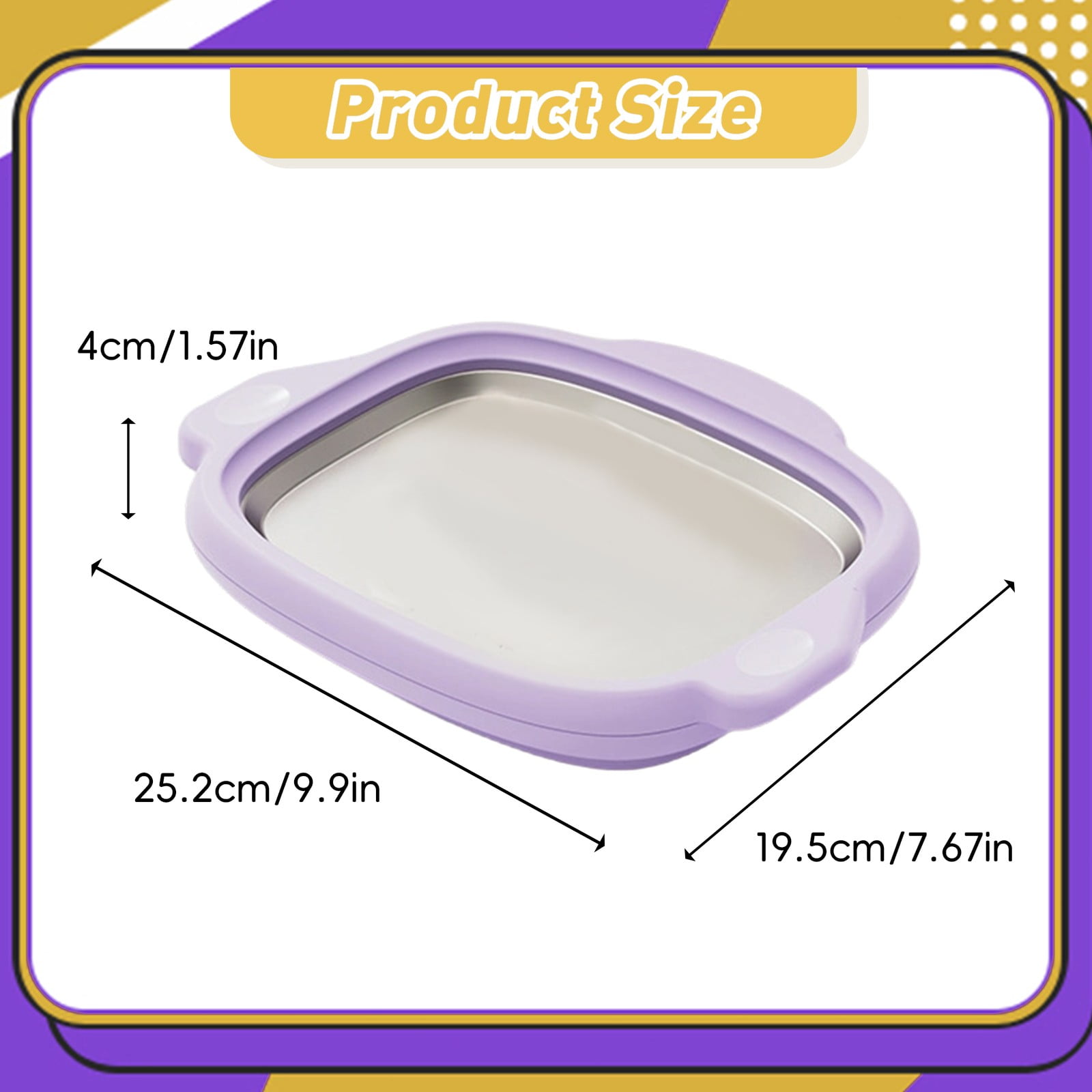 Instant Gelato Pan Rolled Ice Maker with 2 Spatulas,Yogurt Freezer Stir Frying Machine
