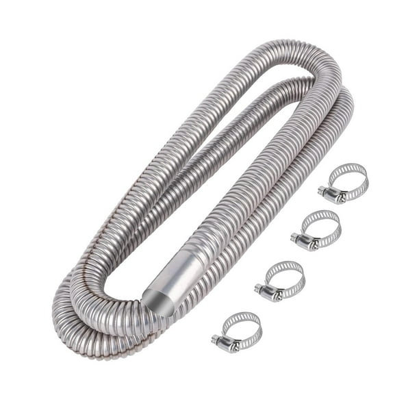 Calentador de aire Tubo de Camión Coche Manguera de automática portátil de acero inoxidable 200cm