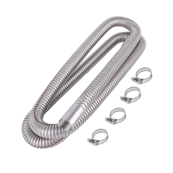 Calentador de aire Tubo de Camión Coche Manguera de automática portátil de acero inoxidable 200cm