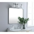 thumbnail image 3 of Soft corner metal rectangular mirror 30x36 inch in Silver, 3 of 5