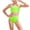 A8-Green, variant on Hessimy Girls UPF 50 Beach Sport Athletic Bikini Swimsuit(Green,8-9 Years)