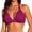 Dark Purple#9527, variant on Women Underwire Bikini Top Push Up Swimsuit Top Bra For Women Solid Color Halter Neck High Waist Cozy Soft Bathing Suits