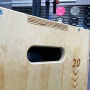 NEXO Fitness Medium Wooden Plyo - Very Easy Assembly - Perfect for Crosstraining & Home Workouts (Medium 24x20x16)