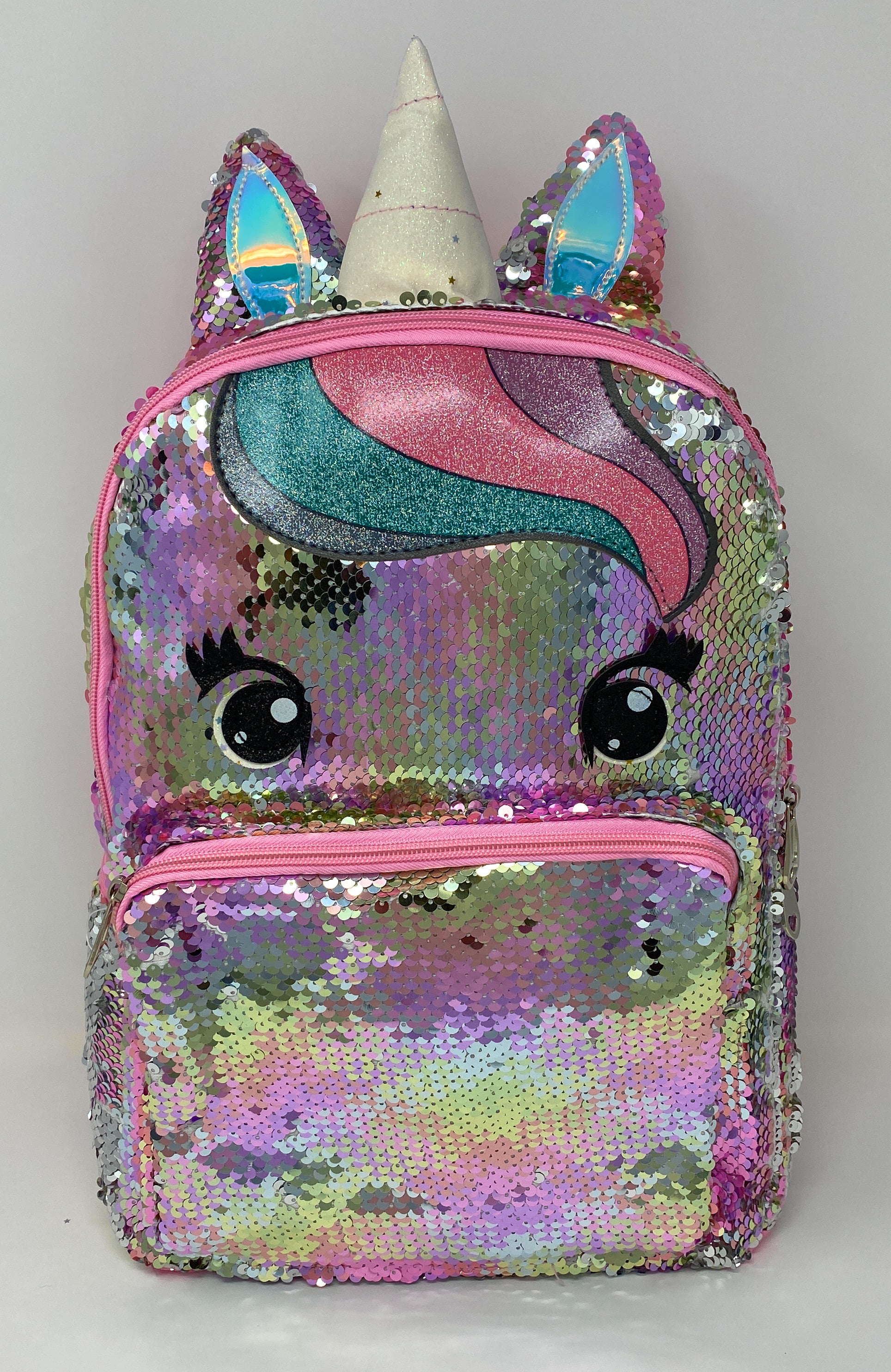 V.I.P. - Unicorn Backpack for Girls Large Sequin School Bag Multi-color ...