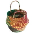 thumbnail image 3 of 2 Count Decorative Wicker Baskets Woven Baskets Home Storage Basket 27x24cm, 3 of 8