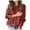 O-Wine-2, variant on 2025 Women Bow Collar Sweat Shirts for Man Solid Buttons Sleeve Knitted Patterned Quarter Zip Casual Sweater Warm