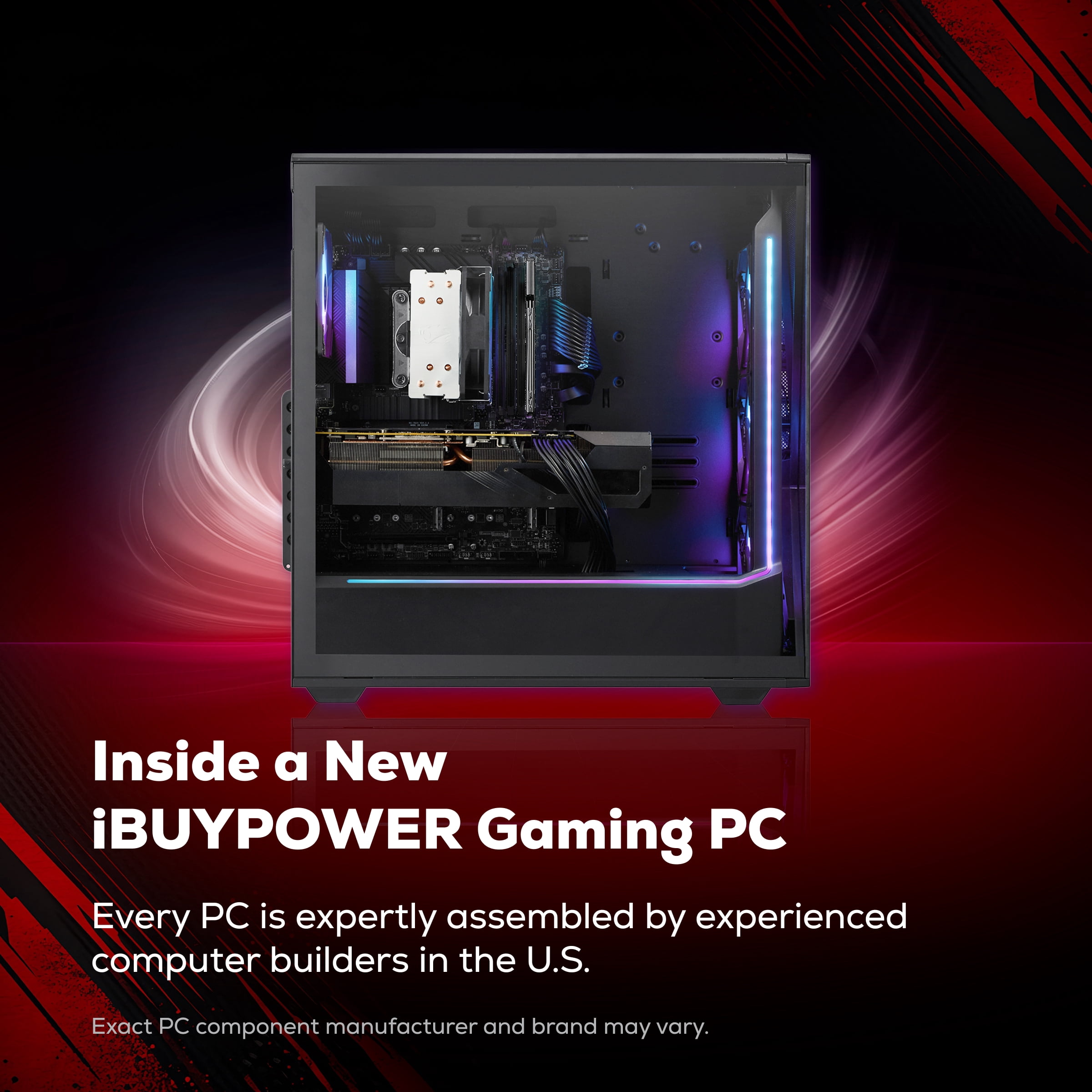 iBUYPOWER Slate Gaming PC Desktop Computer Intel Core i7 14700F CPU, NVIDIA RTX 5060 8GB GPU, 16GB DDR4 Non-RGB 3200MHz RAM, 1TB NVMe SSD, Windows 11 Home, Gamer Keyboard and Mouse - SBI7N5604