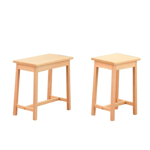 2 Uds 1:12 Muebles De Comedor En Miniatura Para Regalos De Vacaciones Regalos De CUTICAT Escritorio de casa de muñecas