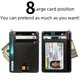 thumbnail image 4 of Tarjetero portátil de cuero PU para múltiples tarjetas, tarjetero RFID antimagnético fijo multicolor, 4 of 4