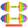thumbnail image 1 of 2 Pcs Jouet de Poids d'Exercice pour Enfants Barre Réglable pour Enfants Haltère à Main Barre d'Exercice pour Gym Entraînement Jeu de Rôle Équipement de Mise en Forme Jouet de Sport, 1 of 8