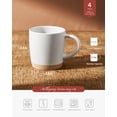 thumbnail image 2 of Famiware 14oz Stoneware Coffee Mug, Service for 4, White, 2 of 7