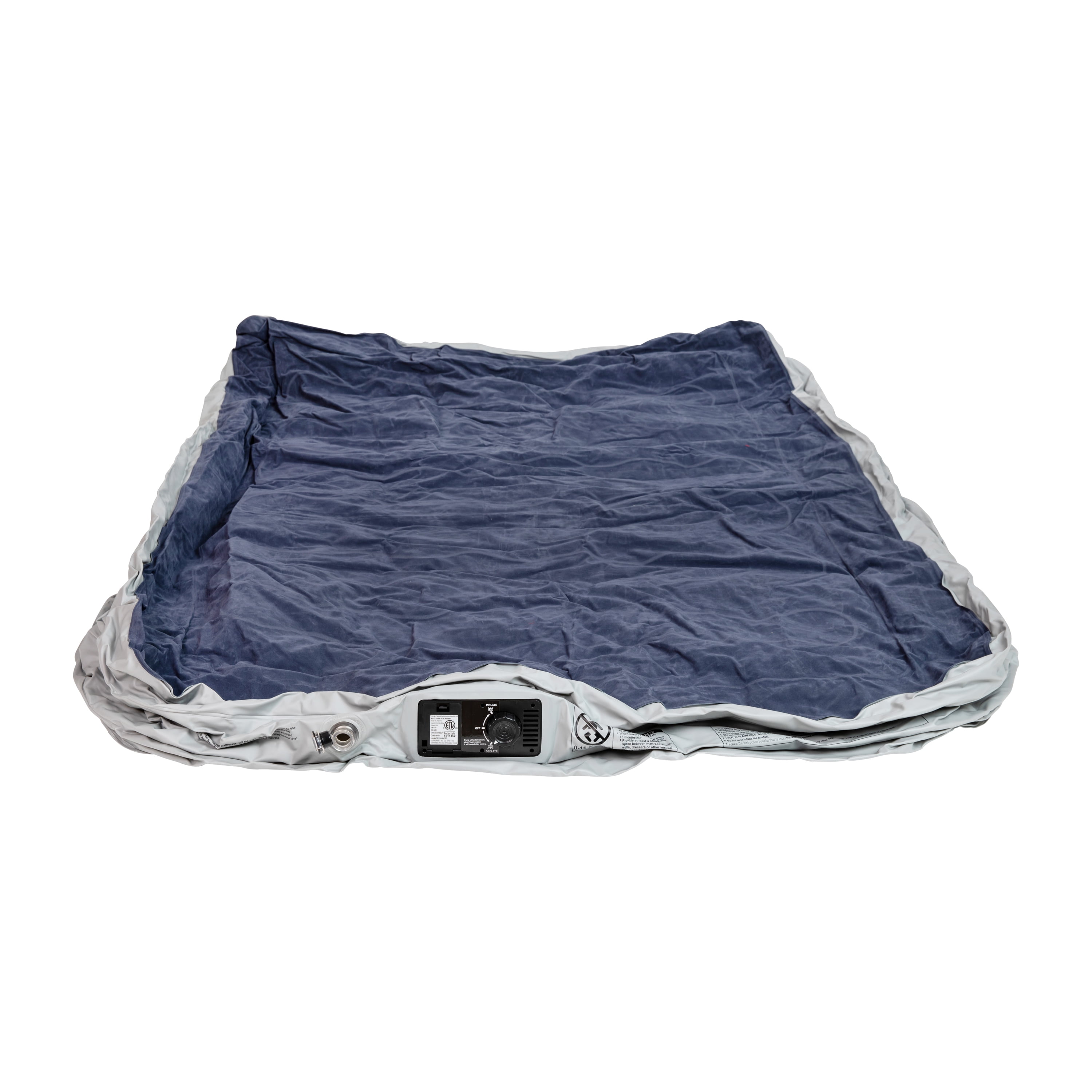 BizChair 18 inch Air Mattress with ETL Certified Internal Electric Pump and Carrying Case - Queen