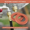 thumbnail image 4 of 100Pcs Garden Hose Washers Silicone Rubber Washers Seals O Rings Soft Silicone Gasket Fittings for 3/4 Inch Garden Hose, 4 of 9