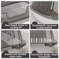 thumbnail image 5 of Classic Gray Open Top Cat Litter Box High Side with Litter Scoop 14.37×10.63×5.31 inch, 5 of 6