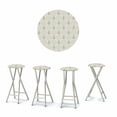 thumbnail image 3 of Best of Times 13169W2102-WR Anchors Away Bar Stools, White & Red - Set of 4, 3 of 4