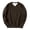 Brown #6, variant on WULMLEO Men's Sweatshirts Fall Winter Solid V Neck Long Sleeve Sweaters Ribbed Cuffs Cute 2026 Tops Stylish Soft Golf Pullover Brown S
