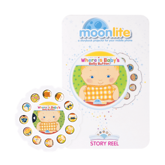 Spin Master Moonlite Where is Baby’s Belly Button Story Reel for Moonlite Story Projector, White