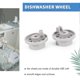 thumbnail image 4 of 8Pcs Durable Dishwasher Lower Rack Wheels Replacement for Whirlpool and KitchenAid Models 165314, 4 of 5