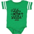 thumbnail image 3 of Inktastic Life is Better at the Beach with Sunshine Seashell and Palm Trees Boys or Girls Baby Bodysuit, 3 of 5