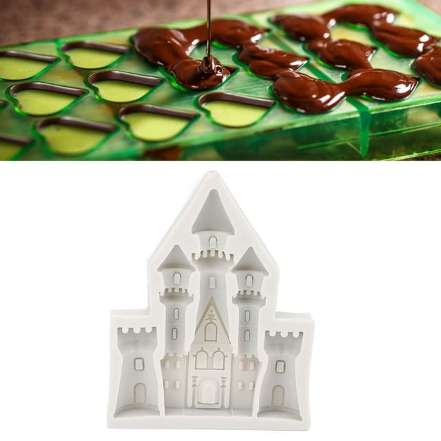 Castle Cake Shaper, Linda Y Práctica Herramienta De Moldeo De Silicona Apto Para Lavavajillas Antiadherente Rango De -40 A 220 Grados Celsius Fácil De Desmoldar Para Cera De