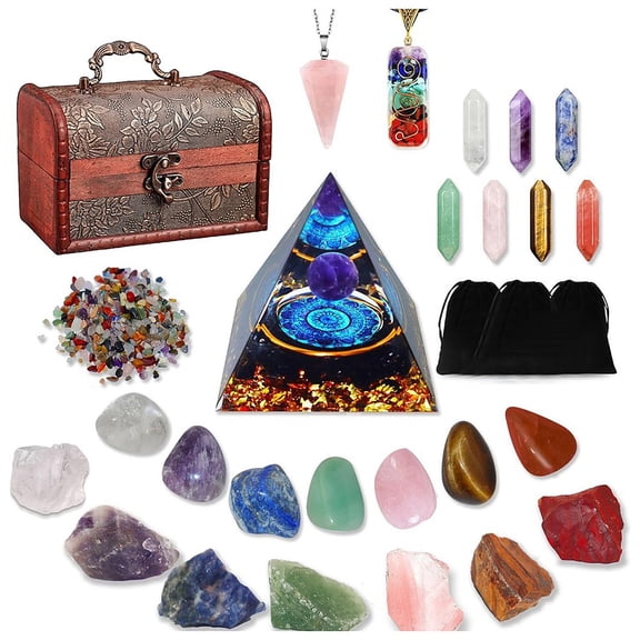 1set Rune Stones Tumbled Stone for Chakras Balancing Divination 200x150x150mm