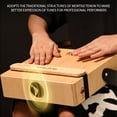 thumbnail image 4 of Cajón de madera, tambor plano de mano 3 en 1, instrumento de percusión con, 4 of 8